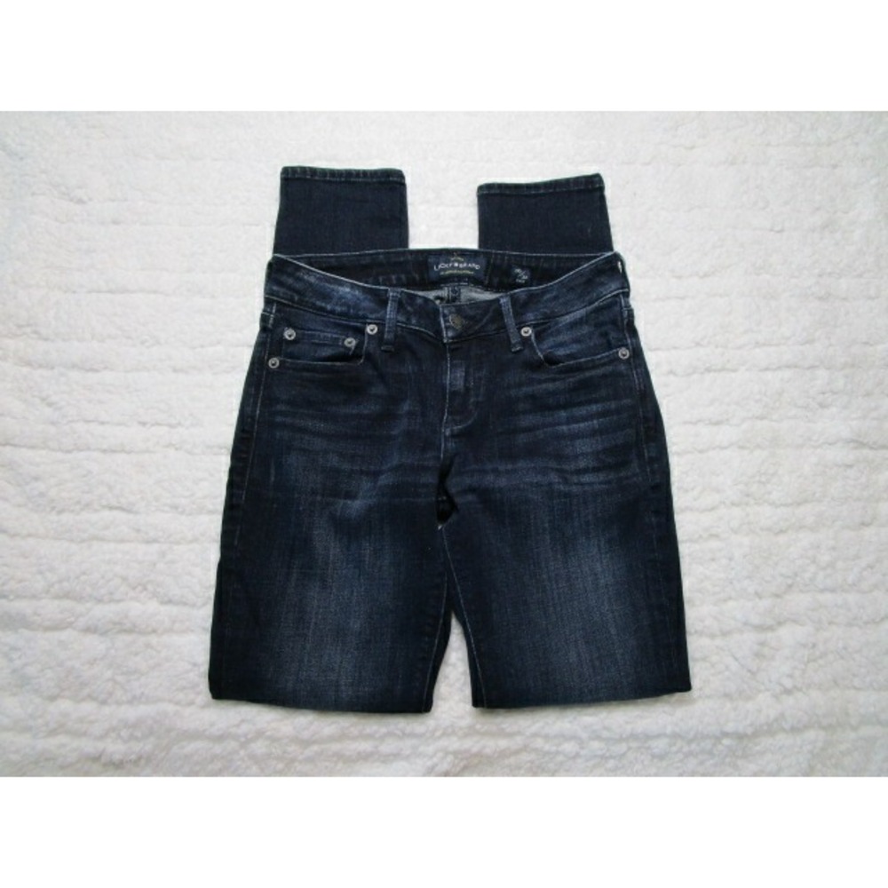 Lucky Brand Lolita Skinny 00/24 Ankle Womens Jeans Dark Wash Low Rise